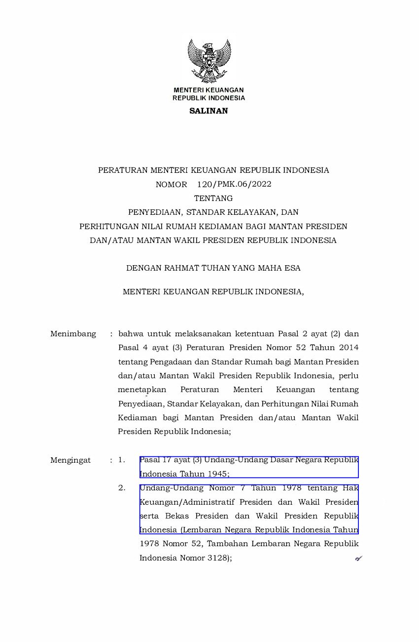 Peraturan Menteri Keuangan No 120/PMK.06/2022 Tahun 2022 Tentang ...