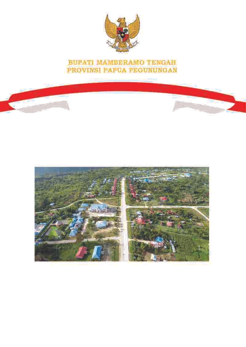 Peraturan Bupati Mamberamo Tengah  No 7 tahun 2023 tentang Rencana Detail Tata Ruang Perkotaan Kobakma 